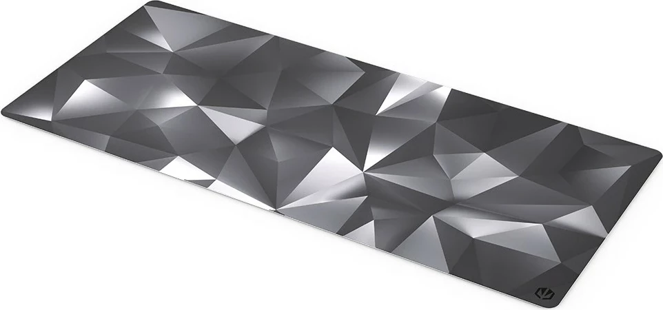 Mauspad za igralce Crystal Black XL Endorfy, bel in črn