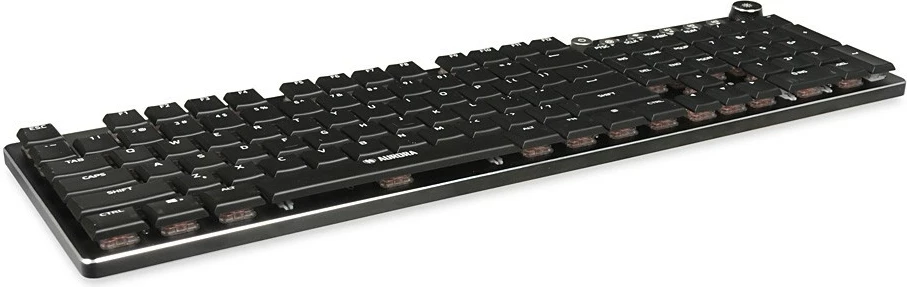 Mehanska igralna tipkovnica iBOX Aurora K-6, LED, žična/brezžična, črna