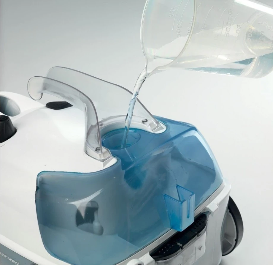 Pastralnik na paro Ariete Xvapor No Stop 4147, bele in modre barve