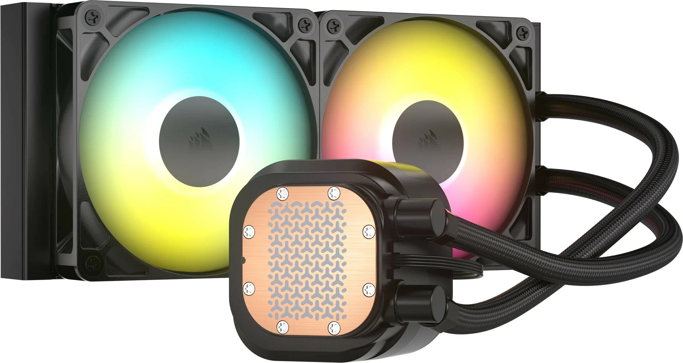 FTOHLENJE PROCESORJA Corsair Nautilus 240 RS ARGB, all-in-one tekočinsko, 2 ventilatorja, 2100 RPM, črno