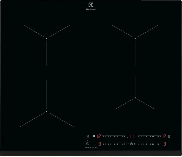 Indukcijska plošča Electrolux CIT61443 Slim H2H, 4 kuhališča, na dotik, črna