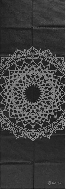 Tanki joga podlogo Midnight Marrakesh GAIAM, 2 mm, črna