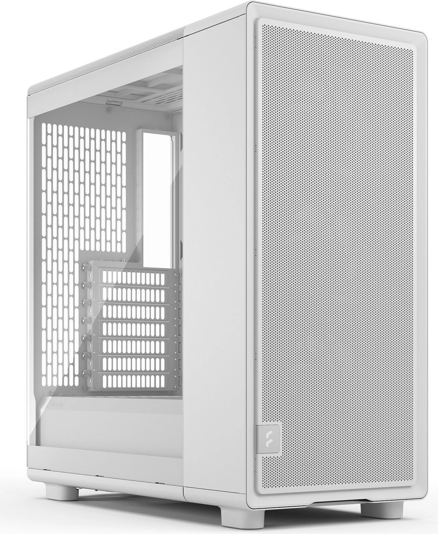 Ohišje Fractal Design Epoch White TG Clear tint, Midi Tower, kaljeno steklo, bela