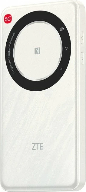 Mobilni 5G ruter, Wi‑Fi dvopasovni 2.4/5 GHz 867 Mb/s, NFC, USB‑C, baterija 4500 mAh, ZTE U30 Air, bel