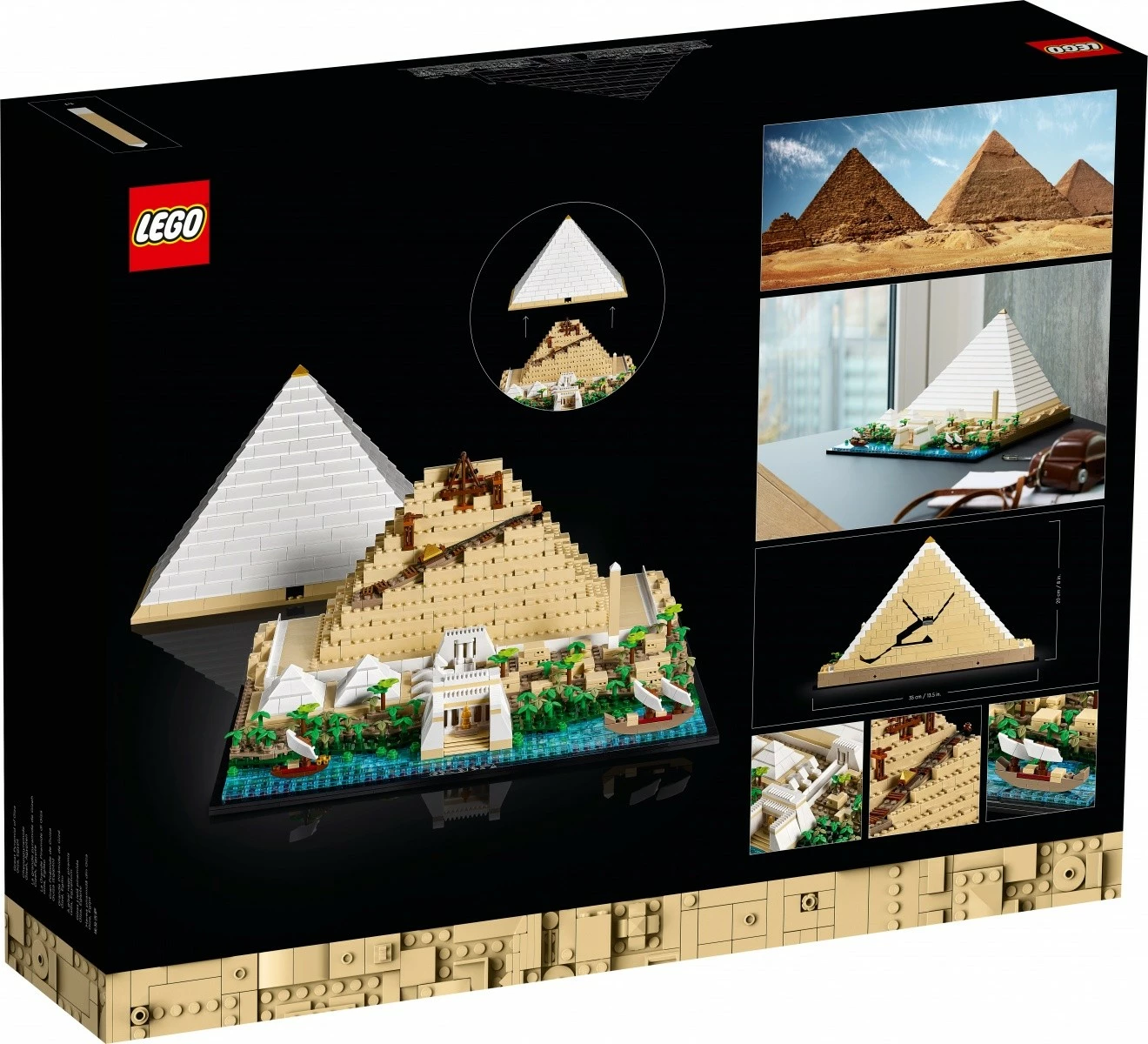 Gradbeni komplet LEGO Architecture Pyramid of Khufu 21058, 1476 delov