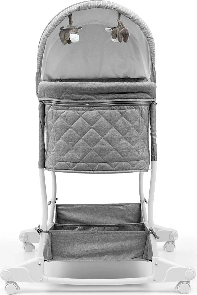 Zibelka 2v1 Dream On, Milly Mally 5431, sivo/bela