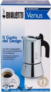 Kavni aparat New Venus 6tz, Bialetti, srebrn