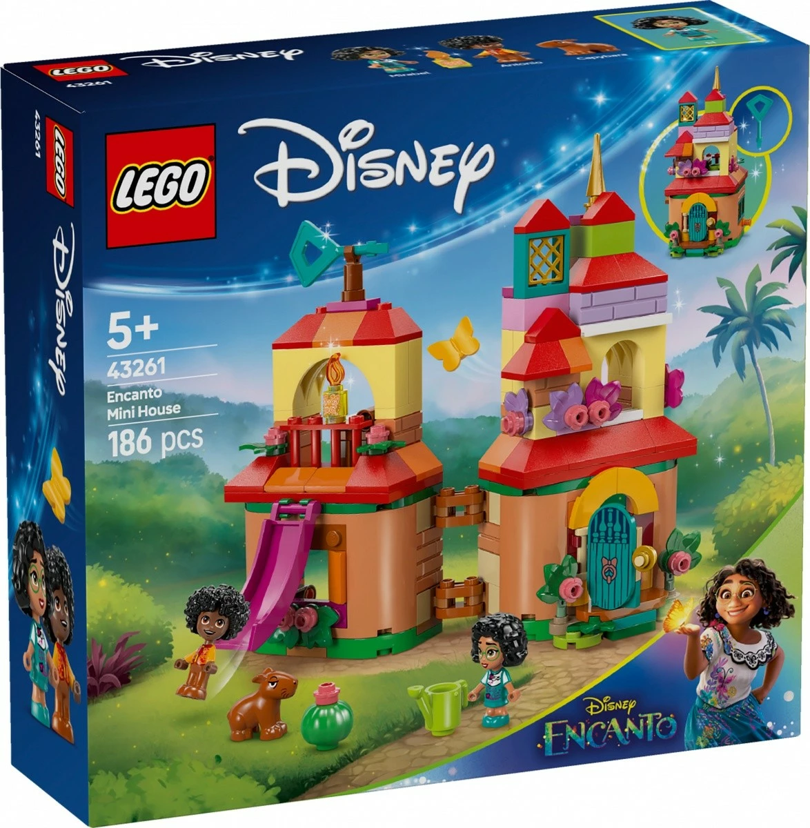 Set gradnikov LEGO Disney Our Magical Encanto Minidom 43261, 186 kosov, plastičen