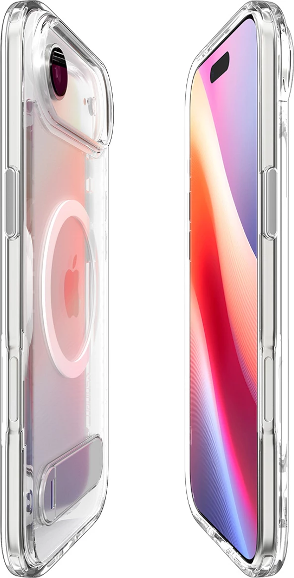 Zaščitni ovitek Spigen Ultra Hybrid "S" MagSafe za iPhone 17 Air, bel/prosojen