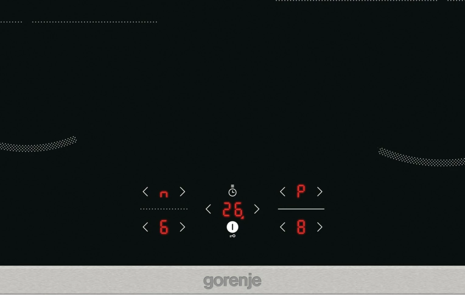 Indukcijska kuhalna plošča Gorenje GI6421BX, 4 cone, 59,5 cm, 7,2 kW, nadzor na dotik, črna