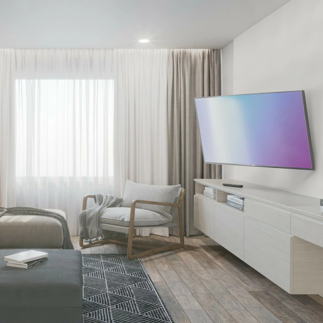Stenski nosilec za TV Hama 220851, za LCD/LED 37-90" , do 50 kg, črn