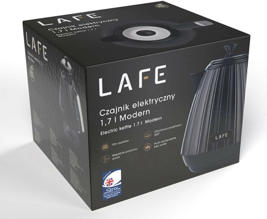 Električni čajnik Lafe LAFCZA47463, 1,7 L, črn