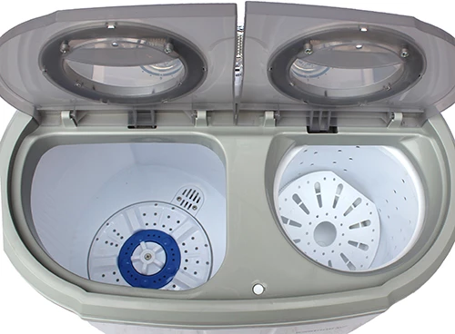 Prenosni pralni stroj 2-v-1, 3 kg pranje, 1 kg centrifuga, nizka poraba, dimenzije 570x350x540, bel/siv, Adler Camry CR 8052