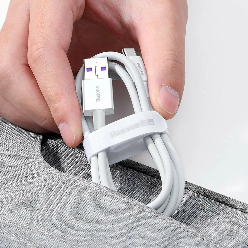 Polnilni in podatkovni kabel Baseus Superior CATYS-01, USB na USB-C, 1 m, 66 W, črn