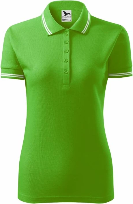 Polo majica Adler za ženske, jabolčno zelena