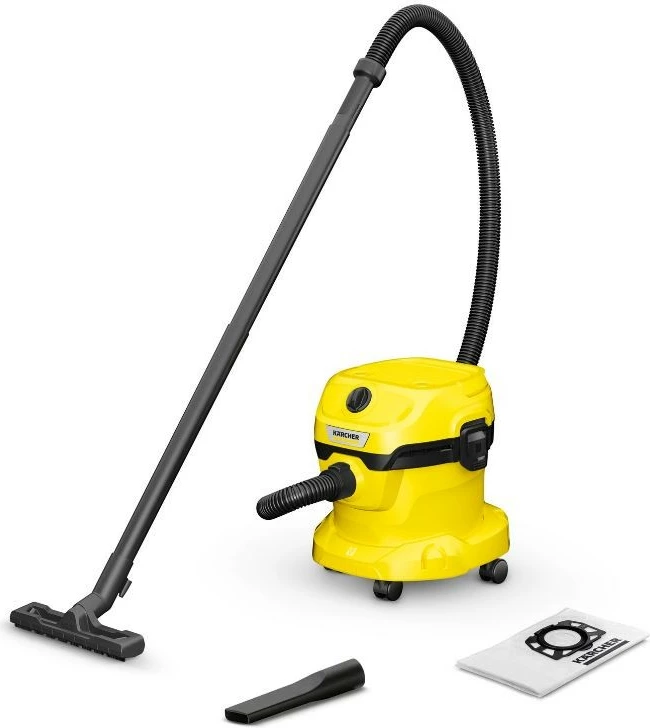Sesalnik na elektriko, Karcher WD 2 Plus V-12/4/18, 12 L, 1000 W, rumen