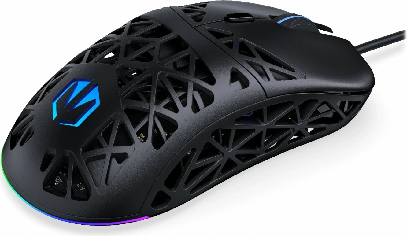 RGB igralni miš Endorfy LIV, 12000 DPI, črna