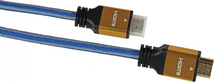 HDMI kabel, 1,5 m, HDMI Tip A (standard), zlata/modra/črna, iBox ITVFHD04