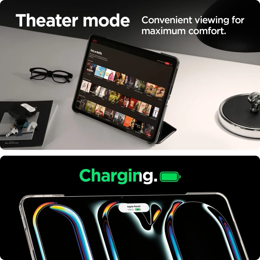 Ovitek za iPad Pro 11" (2024), črn, Spigen Smart Fold