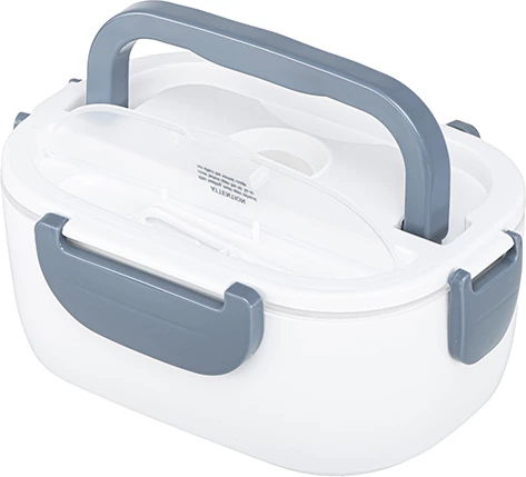 Električna posoda za kosilo Adler CR 4483, 1 L, dve pregradi, 12 V & 220–240 V, siva