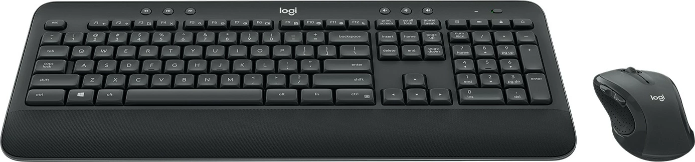 Brezžična tipkovnica in miška Logitech MK545 ADVANCED, QWERTY, črna