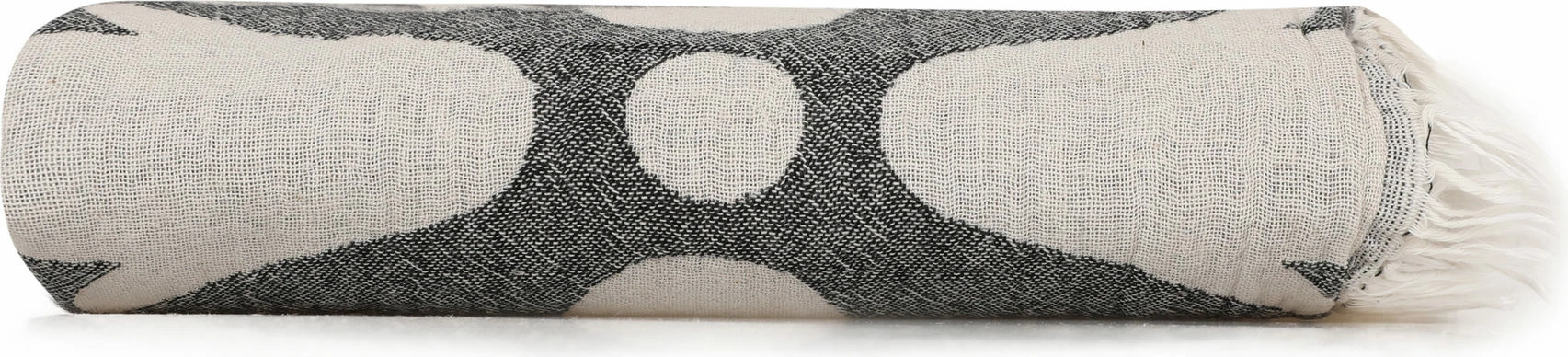 Plažna brisača Fouta Mijölnir Lalezar, črna in bež