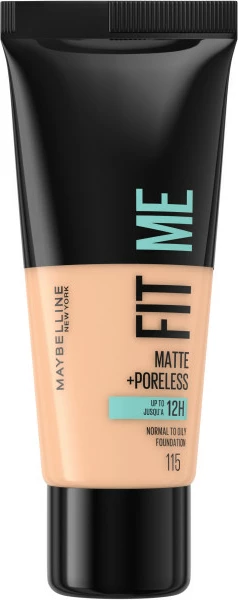 Matirajoča tekoča podlaga, Maybelline Fit Me Matte & Poreless 115 Ivory, 30 ml