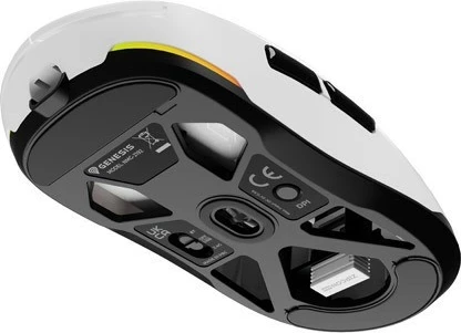 Brezžična miška Genesis Zircon 660, bela