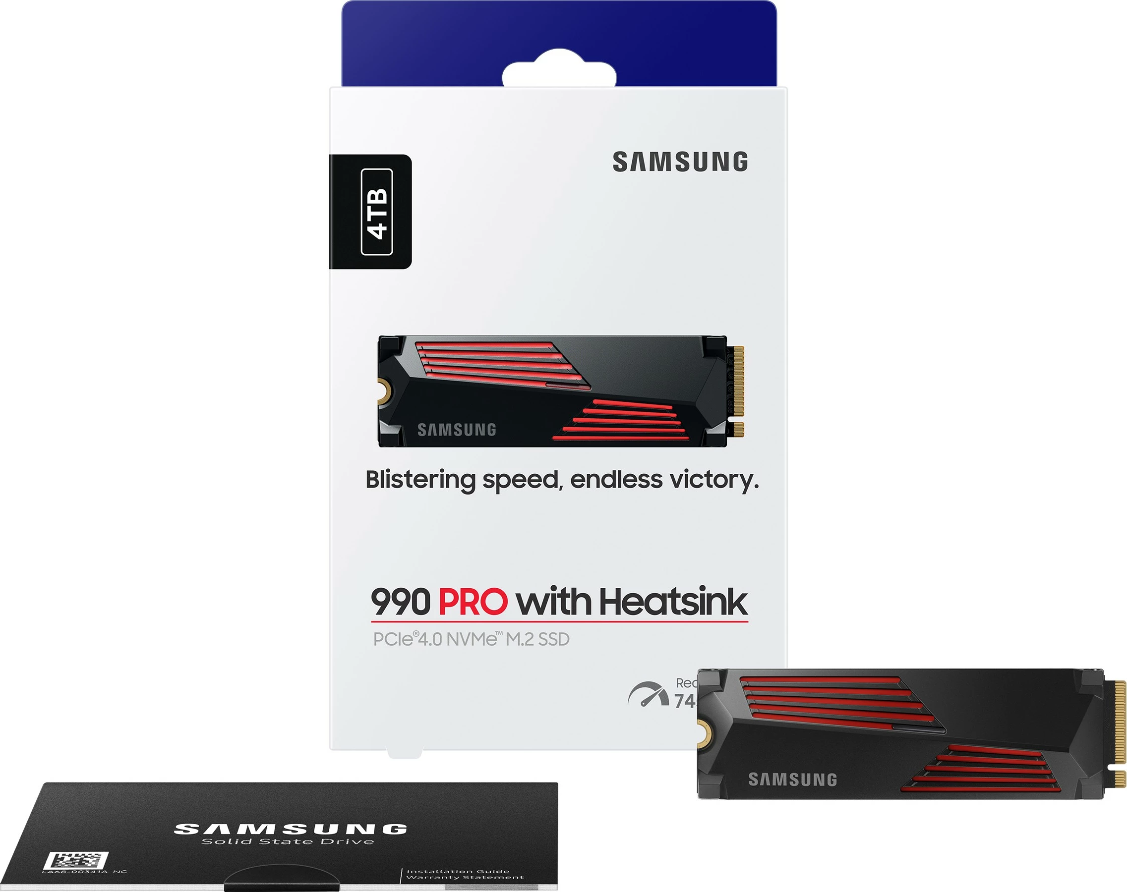 SSD visokih zmogljivosti, Samsung 990 PRO, 4 TB, M.2 2280 PCIe x4 Gen4 NVMe