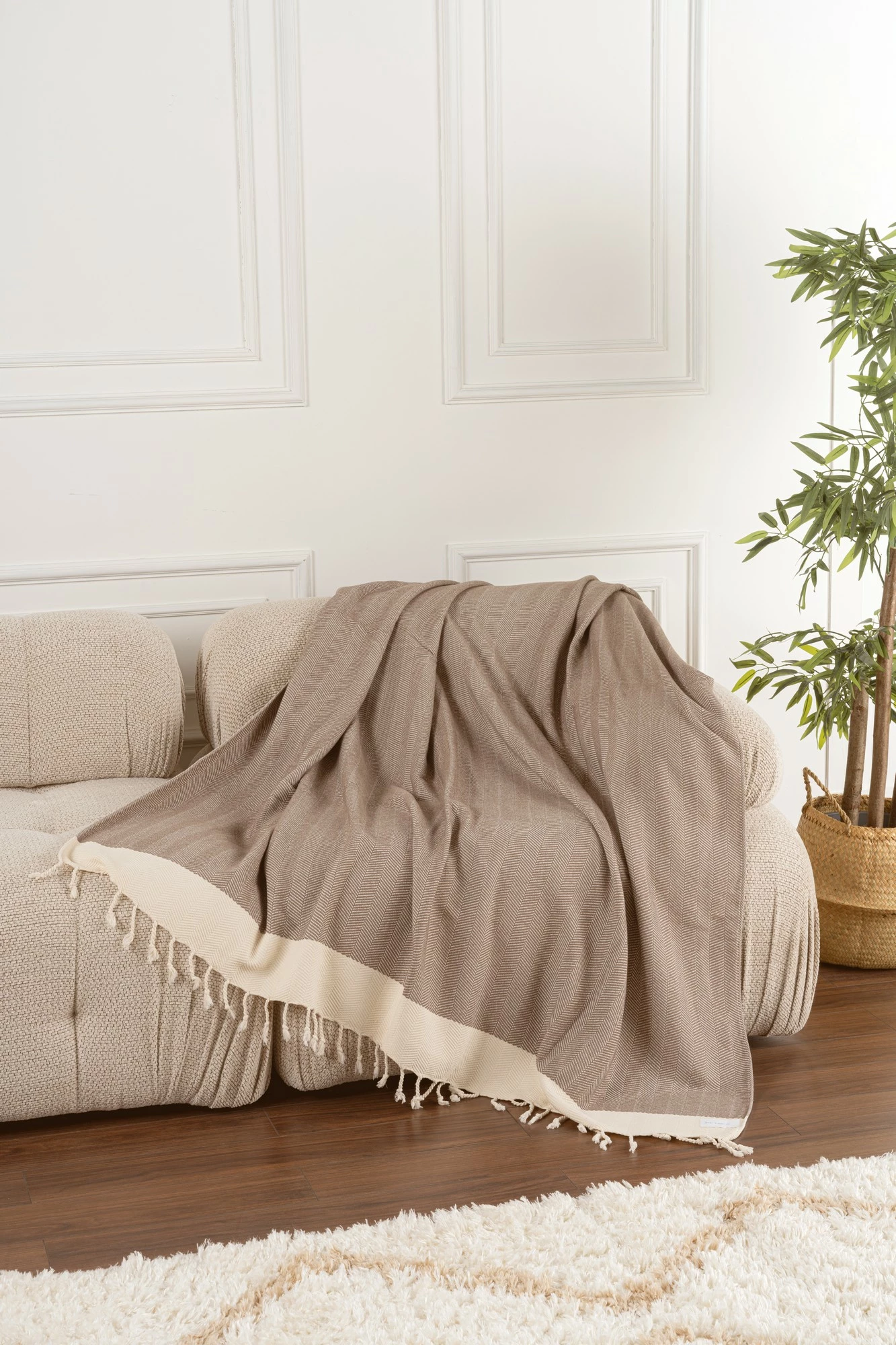 Prevleka za kavč L'essentiel, Baliksirti, svetlo rjava