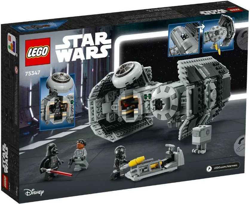 Set TIE Bomber, 625 kosov, z minifigurami, siv — LEGO Star Wars 75347