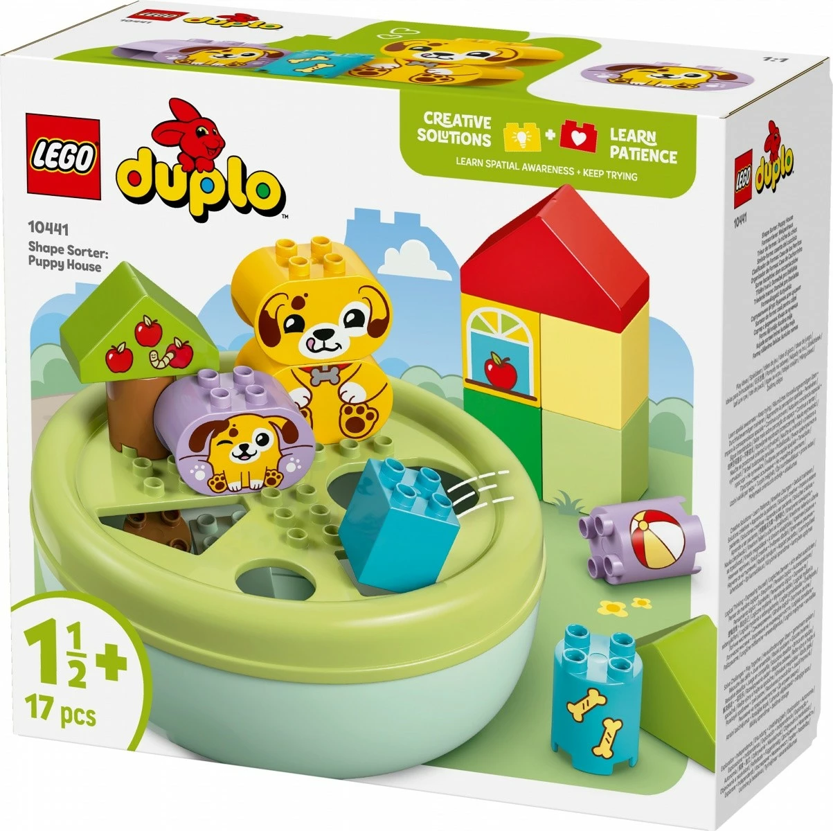 Igralni set Shape Sorter – hiška kužka, LEGO DUPLO 10441, 17 delov, večbarvno