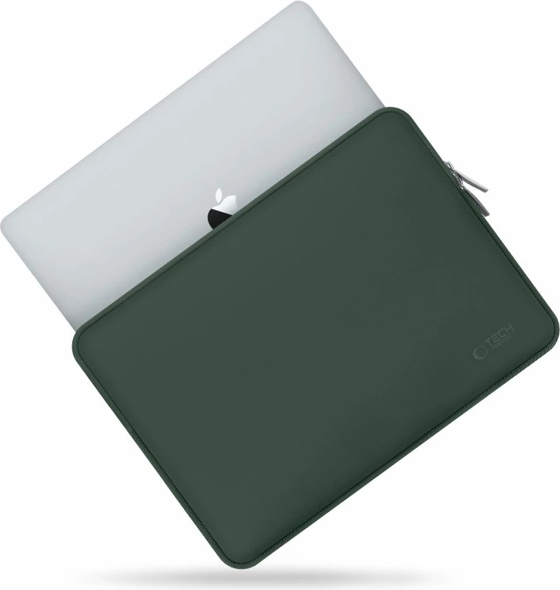 Zaščitna torba za prenosnik 15–16" z mini torbico, Tech-Protect NeoSlim, zelena