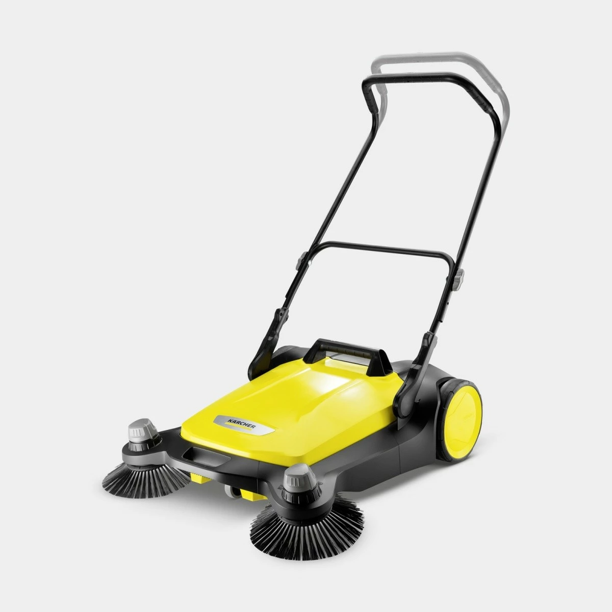 Ročni čistilec s krtačami Karcher S 6 Twin 1.766-460.0, širina 860 mm, posoda 38 L, 3000 m²/h, črno/rumen, set 2 stranski krtači