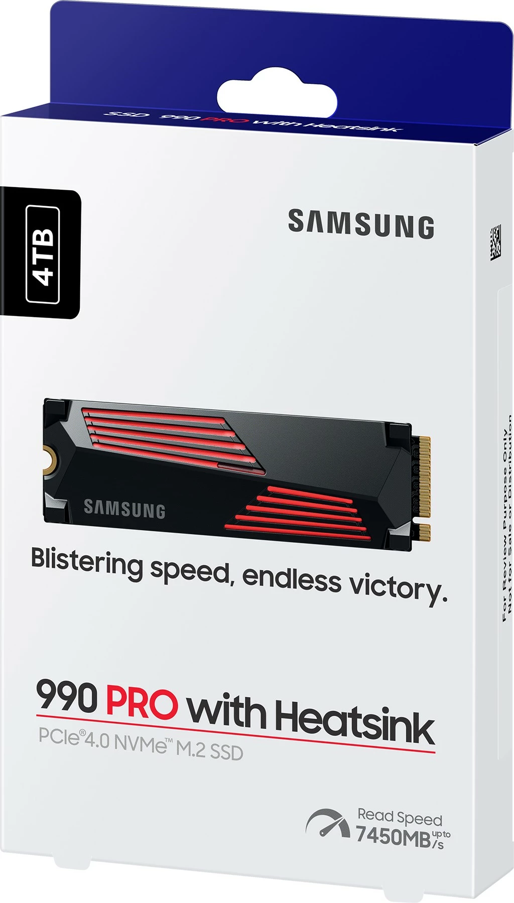SSD visokih zmogljivosti, Samsung 990 PRO, 4 TB, M.2 2280 PCIe x4 Gen4 NVMe
