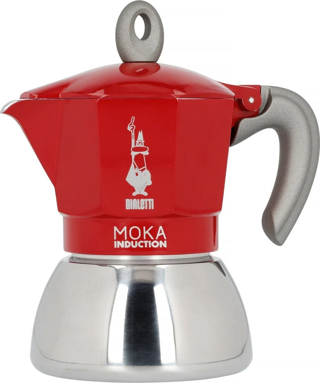 Moka kuhala za indukcijo Bialetti Moka Induction 4TZ (200 ml), rdeča 2020