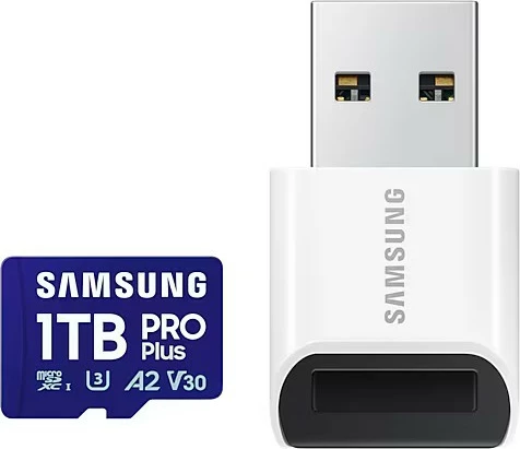microSD kartica 1 TB z USB čitalcem Samsung PRO Plus