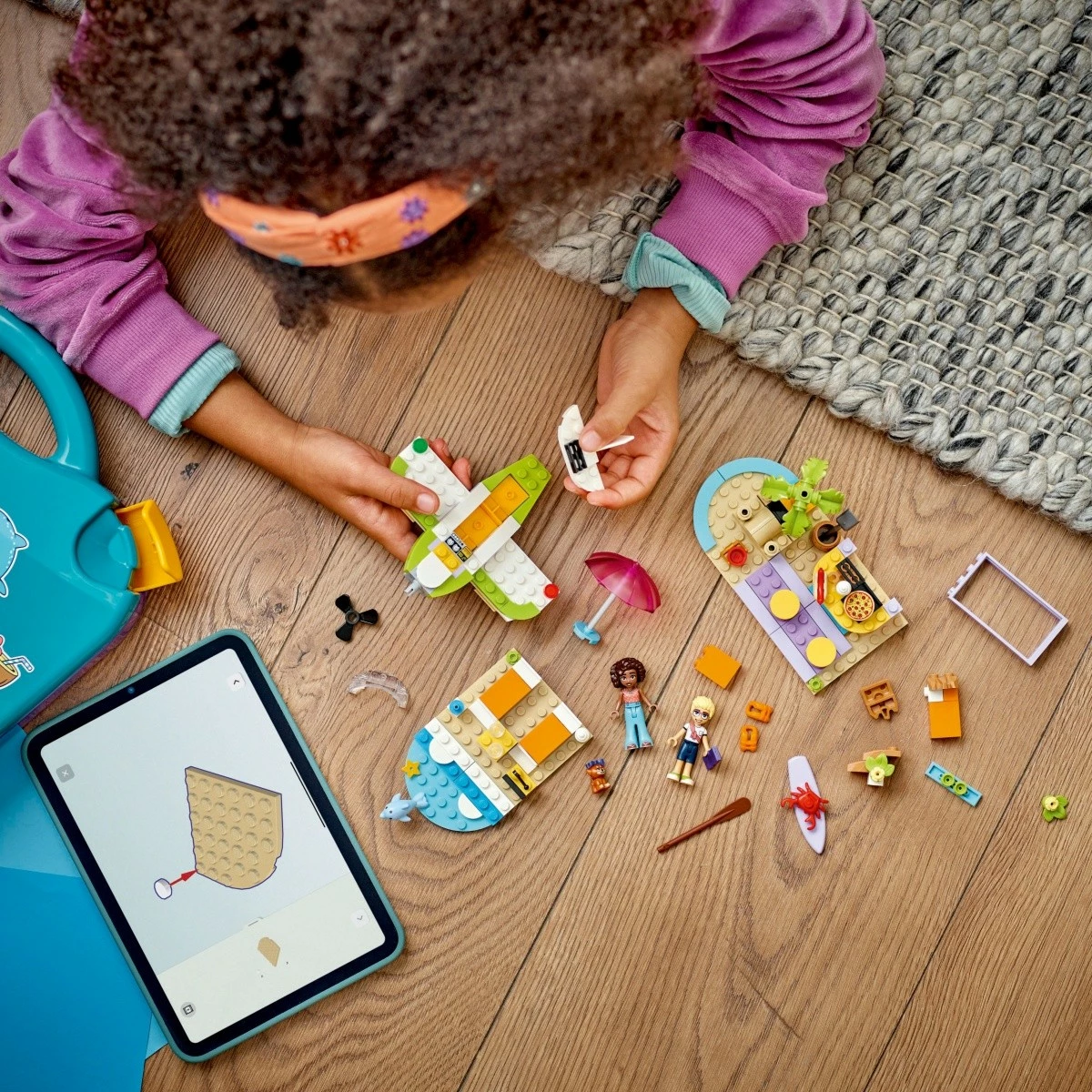 Kreativni plažni kovček LEGO Friends 42672, 188 delov, plastika