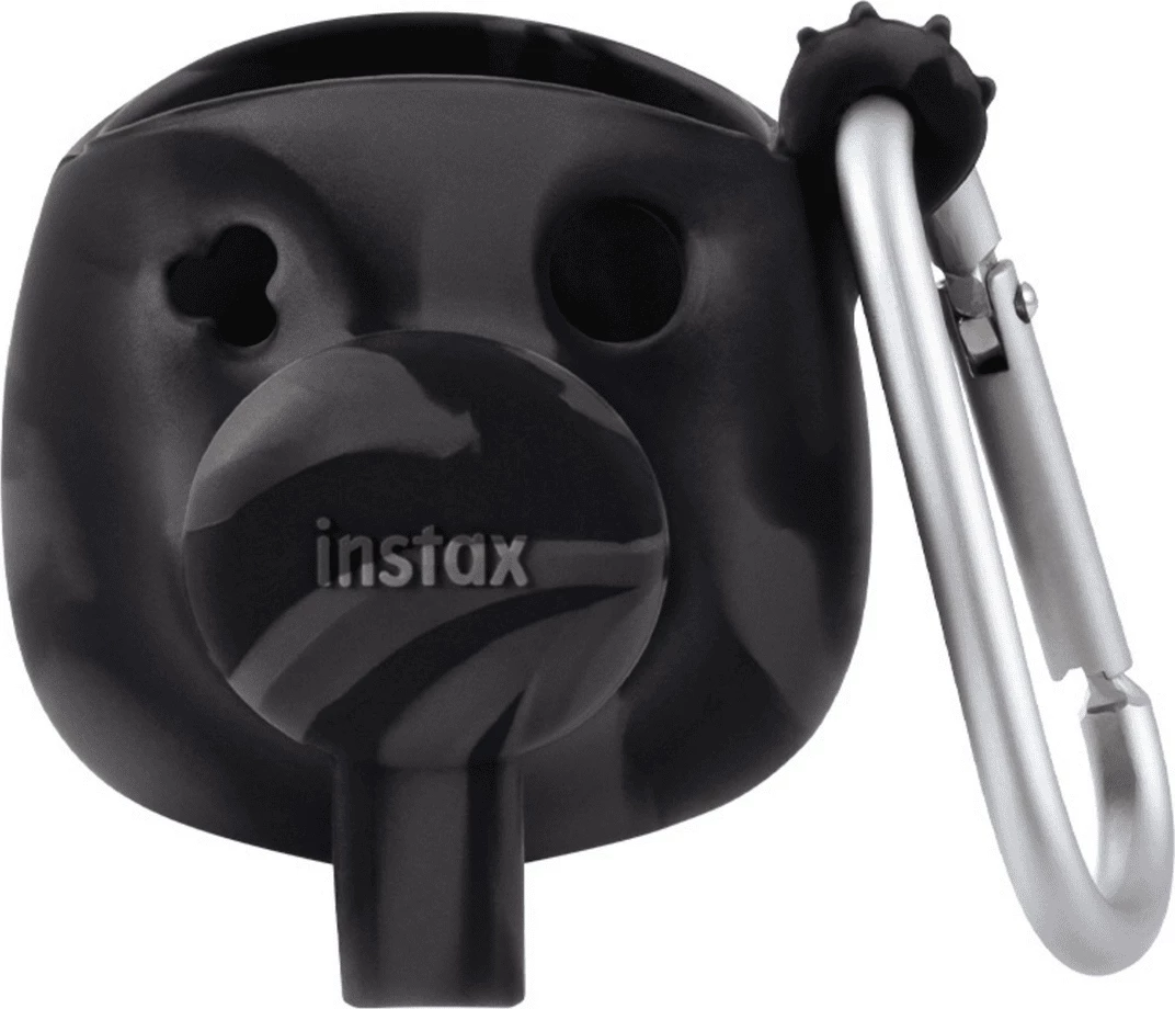 Silikonski ovitek za fotoaparat Fujifilm INSTAX PAL 16816475, s karabinom, črn