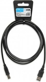 USB kabel iBox IKU2D, USB 2.0, type A/B, 1,8 m, črn