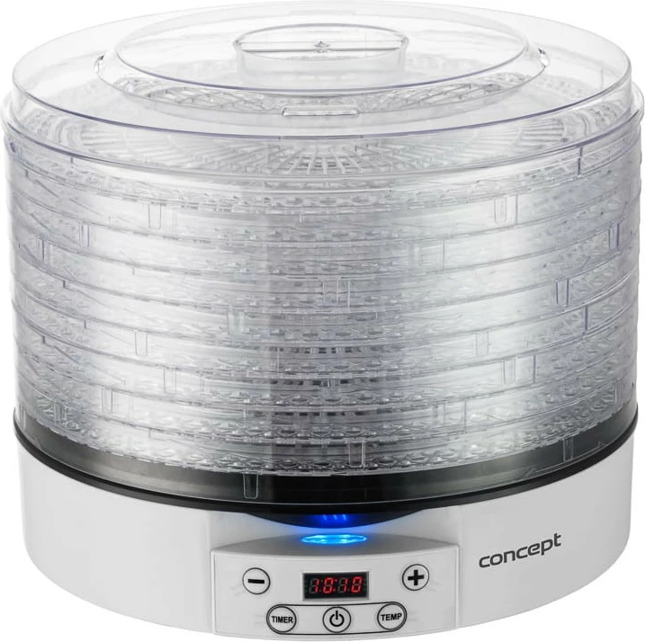 Dehidratator hrane Concept SO2020, 11 pladnjev, 500 W, prozorno/bela