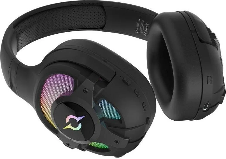 Brezžične in žične igralne slušalke AQIRYS ARA, črne