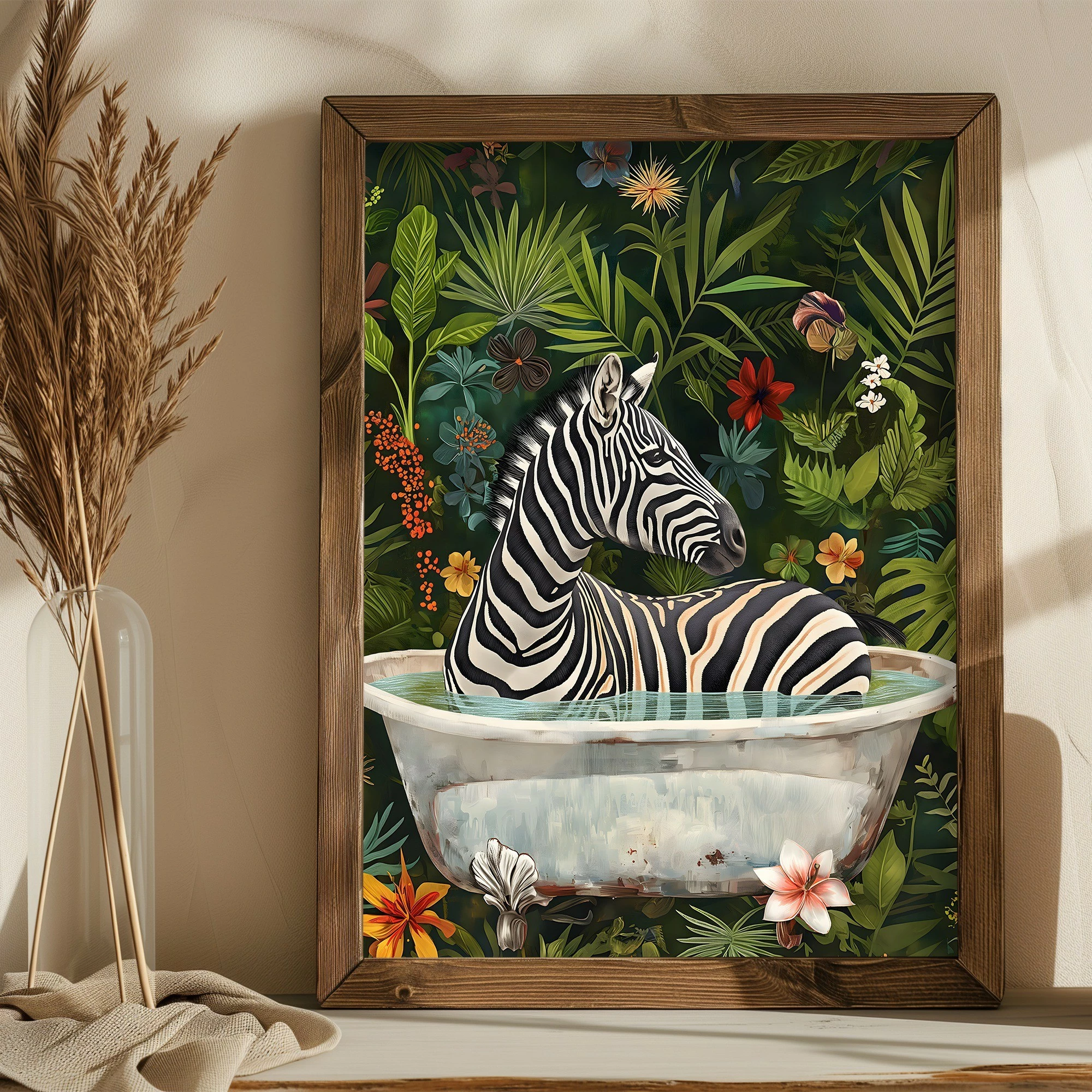 Dekorativna slika z MDF okvirjem, večbarvna, AI180, 35x47x3,5 cm