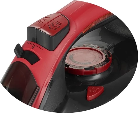 Parni likalnik Adler MS5031, 3000 W, keramična podloga, 400 ml, rdeče/črn