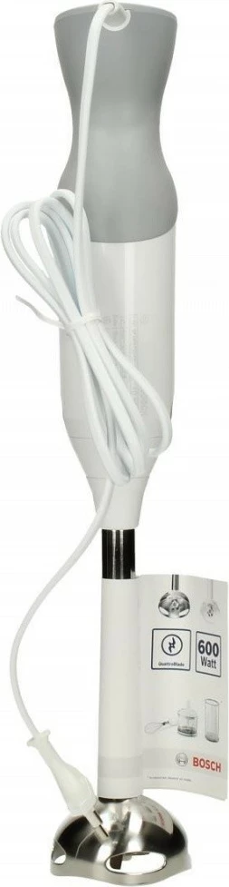 Rokni mešalnik, 600 W, siv/bel Bosch MSM 66110, s merilno posodo