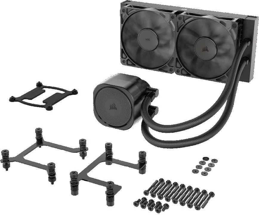 Hladilnik za procesor, vodno hlajenje 240 mm, črn Corsair NAUTILUS 240