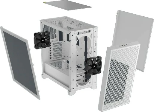 Midi tower ohišje Corsair 3000D AIRFLOW, ATX, belo