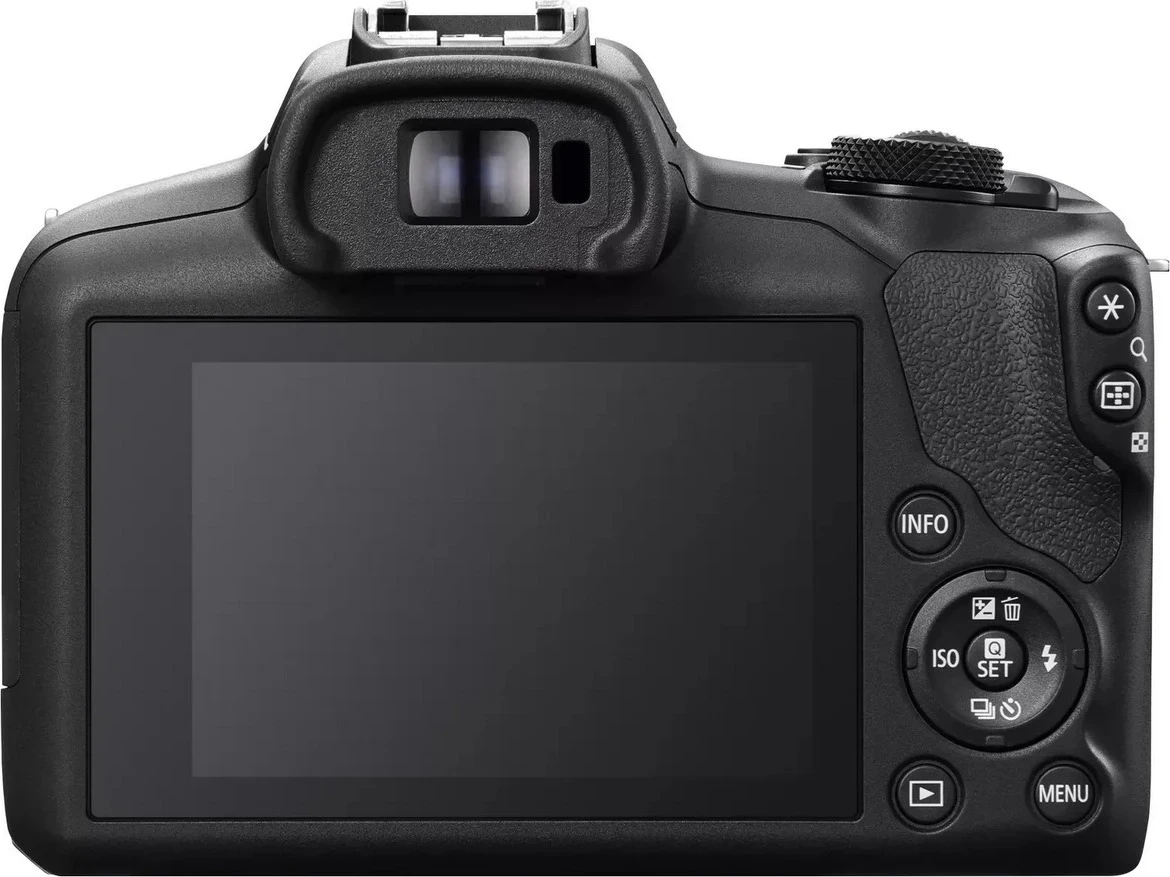 Fotoaparat Canon EOS R100 s kit objektivoma RF-S 18-45mm IS STM in RF-S 55-210mm IS STM, črn