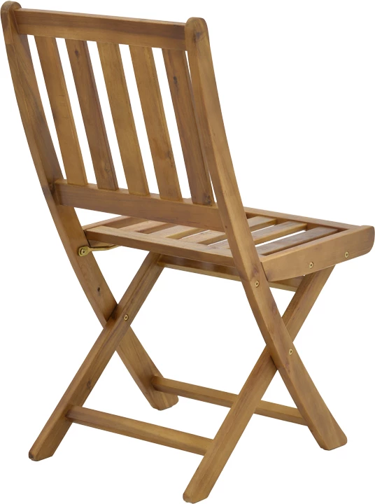 Klop za vrt iz akacije, zložen Elijie, naravna barva, 45x62x90cm