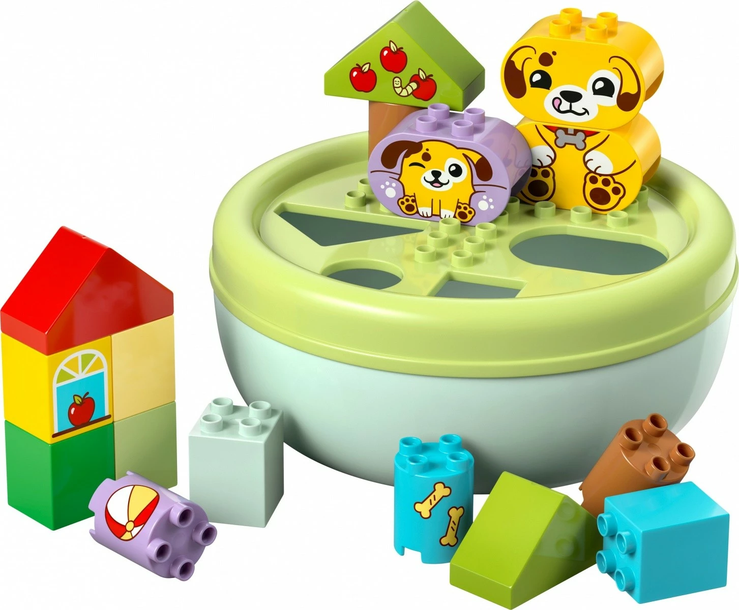 Igralni set Shape Sorter – hiška kužka, LEGO DUPLO 10441, 17 delov, večbarvno